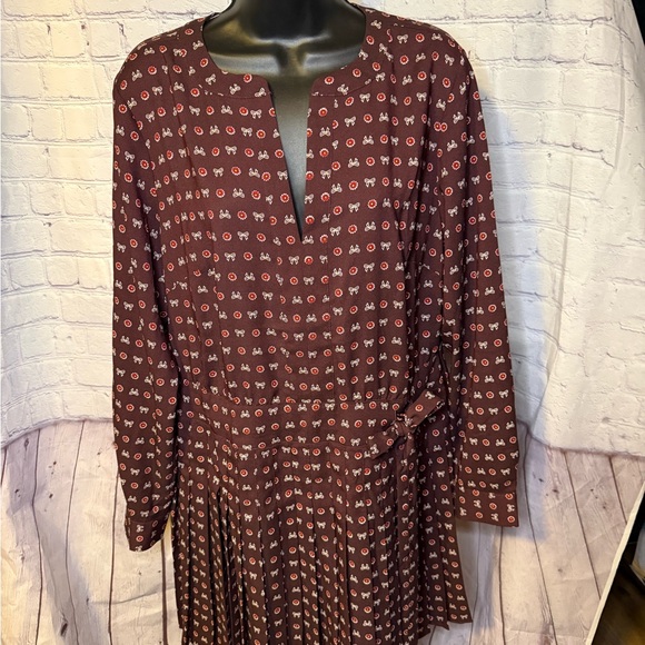 LOFT Dresses & Skirts - LOFT Elegant Maroon Patterned Dress
